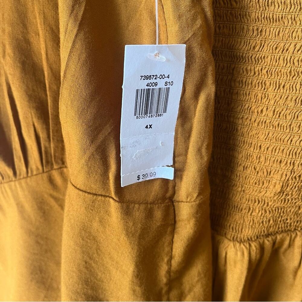 Old Navy women's socked back blouse size 4X vacation travel lightweight - Picture 3 of 4
